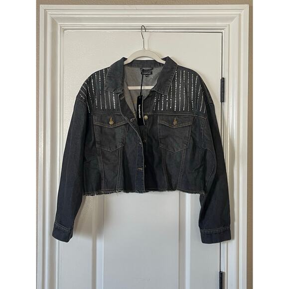 NWT Bebe The Crop With   EMBELLISHED YOKE Size XL - Picture 4 of 8